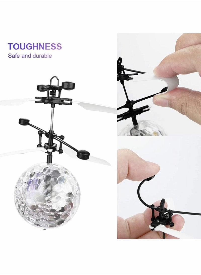 KASTWAVE Flying Ball Toys, Infrared Induction RC Toys Mini Ball Drone Helicopter, Light Up Flying Toys Indoor, and Outdoor Games, Rechargeable Light Up Ball Mini UFO Flying Ball Toys, Toys for Boys, Girls  - Image 5