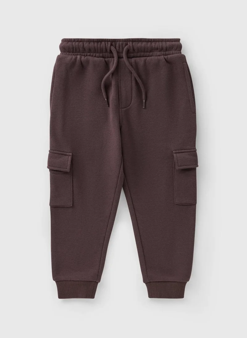 Matalan Boys Brown Cargo Jogging Bottoms