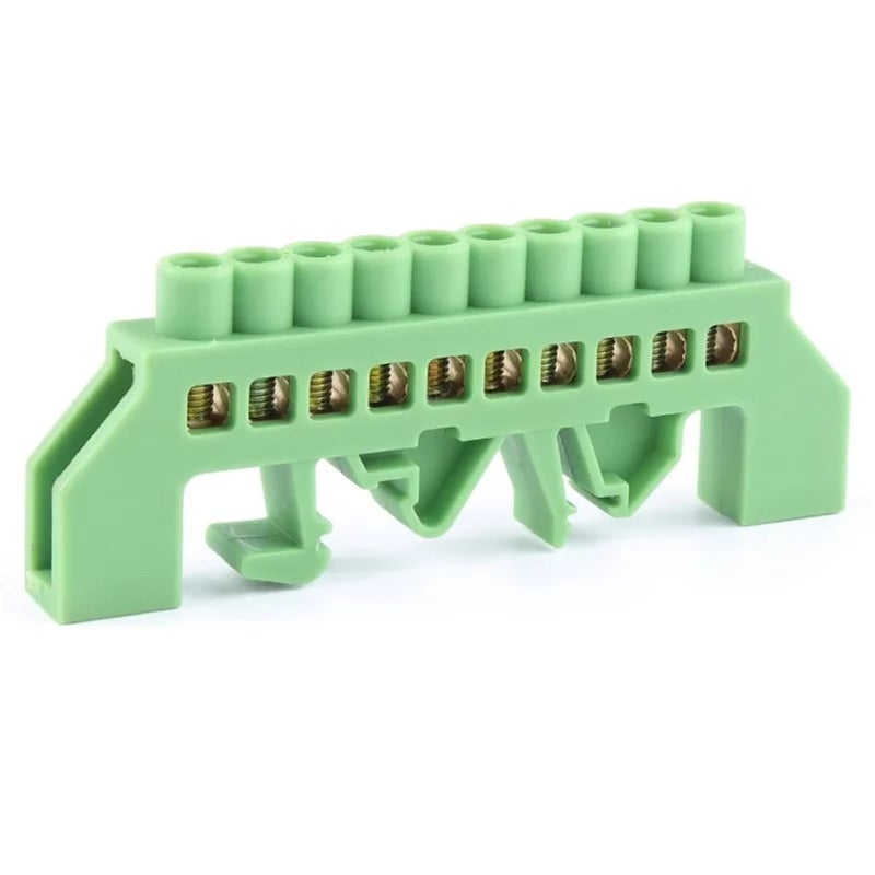 6pcs Zero line grounding bar 6 X9 Bridge Type Guide Rail Distribution Box 6X9 Parallel Wiring Terminal Ground(8P B) - Image 4
