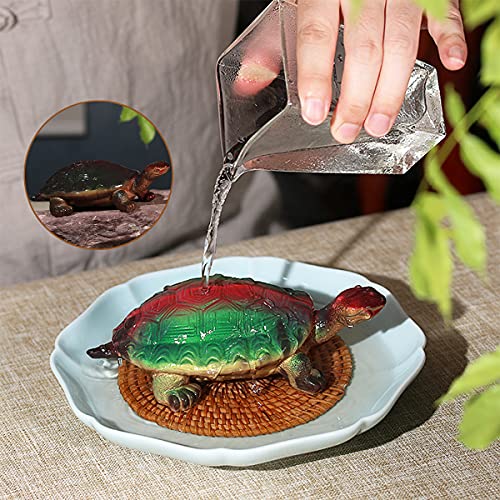 LYART Color Changeable Tea Pet Cute and Fine Kung Fu Zisha Tea Pet for Tearoom Ornament Accessories Gift for Tea Lover (Tortoise) - Image 1