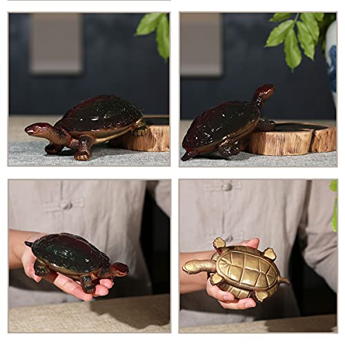 LYART Color Changeable Tea Pet Cute and Fine Kung Fu Zisha Tea Pet for Tearoom Ornament Accessories Gift for Tea Lover (Tortoise) - Image 4