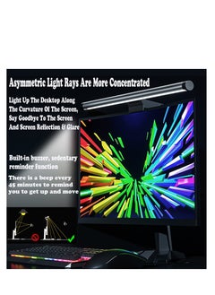 Rightsure Computer Monitor Light, Screen Light Bar, Stepless Dimming, No Glare, One-piece Touch switch, with Type-C Powered for Professional Designer/Software Programmer  - Image 4