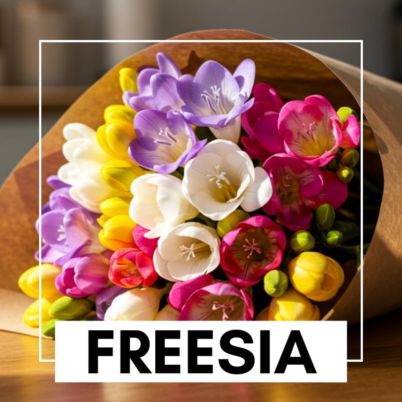 CZ Grain Double Freesia Flower Bulbs for Spring Planting - Mixed Colors for Bouquets - Large Healthy Bulbs - Great for Container or Outdoor Growing (10 Bulbs) - Image 3