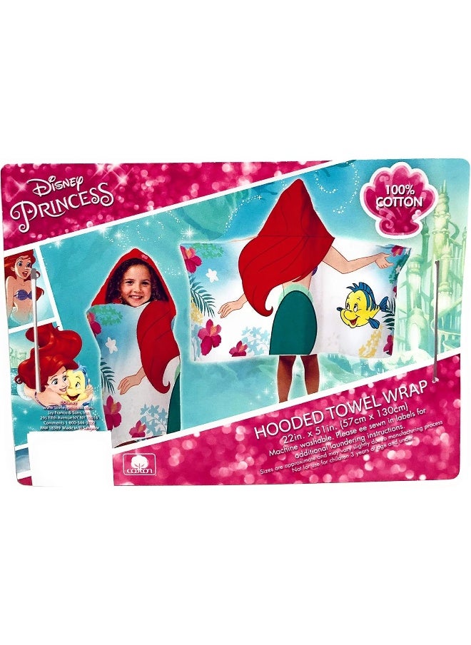 Jay Franco - Jay Franco Disney Princess Kids Bath/Pool/Beach Hooded Towel - Image 1