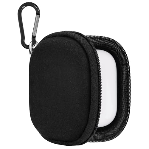 Geekria Shield Earbud Case Compatible with Sony WF1000XM6 Apple AirPods Pro 3 Technics EAHAZ100 Beats Studio Buds Replacement Hard Shell Travel Carrying Bag with Carabiner Clip Black - Image 1