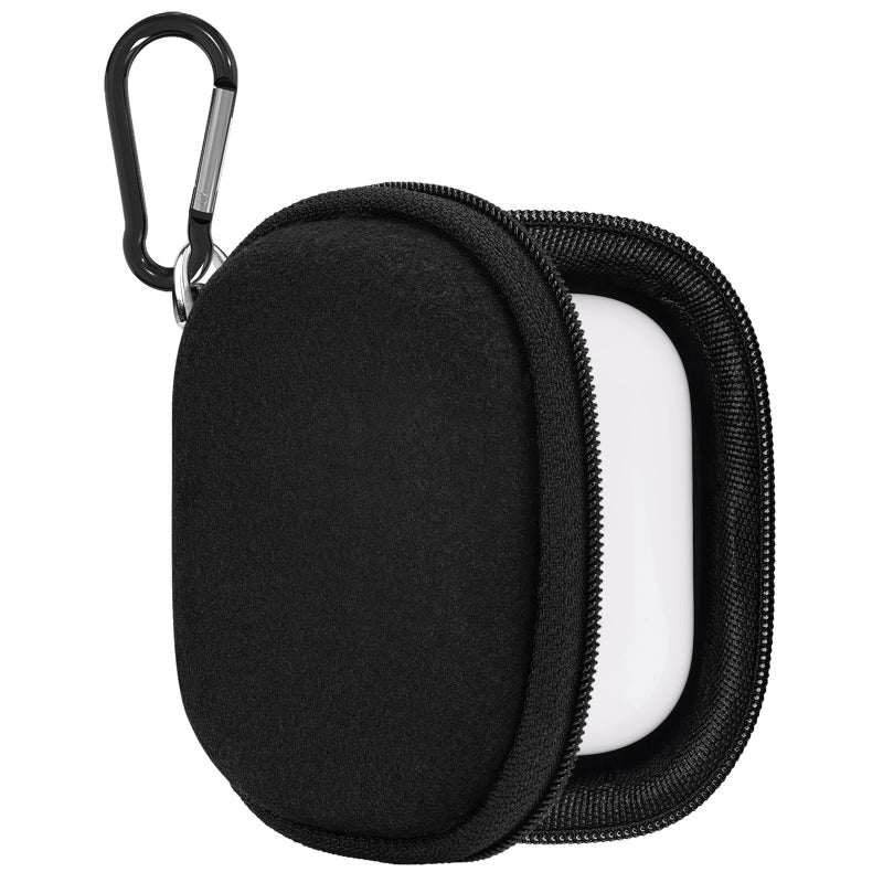 Geekria Shield Earbud Case Compatible with Sony WF1000XM6 Apple AirPods Pro 3 Technics EAHAZ100 Beats Studio Buds Replacement Hard Shell Travel Carrying Bag with Carabiner Clip Black - Image 2