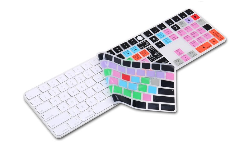 XSKN Logic Pro EU US Common Version Silicone Keyboard Cover Skin for 2020-2023 Apple Magic Keyboard with Touch ID and Numeric Keypad A2520 (Left 3 Keys Not Suite for 2024 New One Model) - Image 3