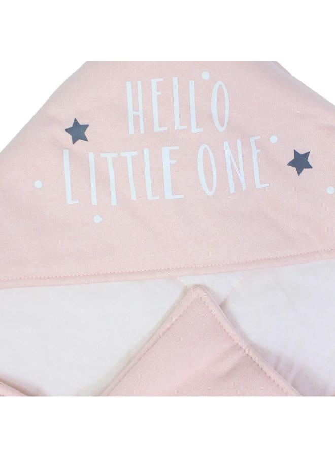 Junior Cotton Baby Blanket – Pink with Elephant Design - Image 3