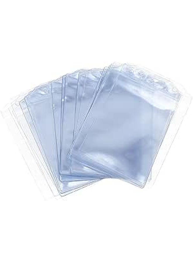 حوامل البطاقات الرأسية من البولي فينيل كلوريد مع حبل 50 قطعة للاستخدام في العمل والمكتب والمعارض - Image 1