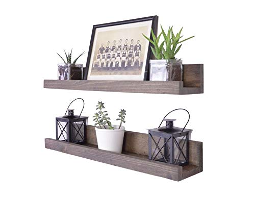 Vm decor Rosewood Picture Ledge Ledge Shelf Rustic Wooden Picture Ledge Floating Shelf Wooden Shelf Rustic Shelf Rustic Picture Ledge Gallery Wall - Image 1