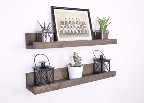 Vm decor Rosewood Picture Ledge Ledge Shelf Rustic Wooden Picture Ledge Floating Shelf Wooden Shelf Rustic Shelf Rustic Picture Ledge Gallery Wall - Image 4