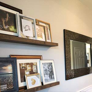 Vm decor Rosewood Picture Ledge Ledge Shelf Rustic Wooden Picture Ledge Floating Shelf Wooden Shelf Rustic Shelf Rustic Picture Ledge Gallery Wall - Image 2