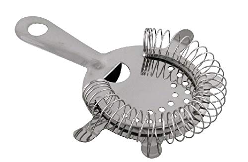 Dynore Stainless Steel Cocktail Strainer with Black PVC Muddler- Set of 2 - Image 3