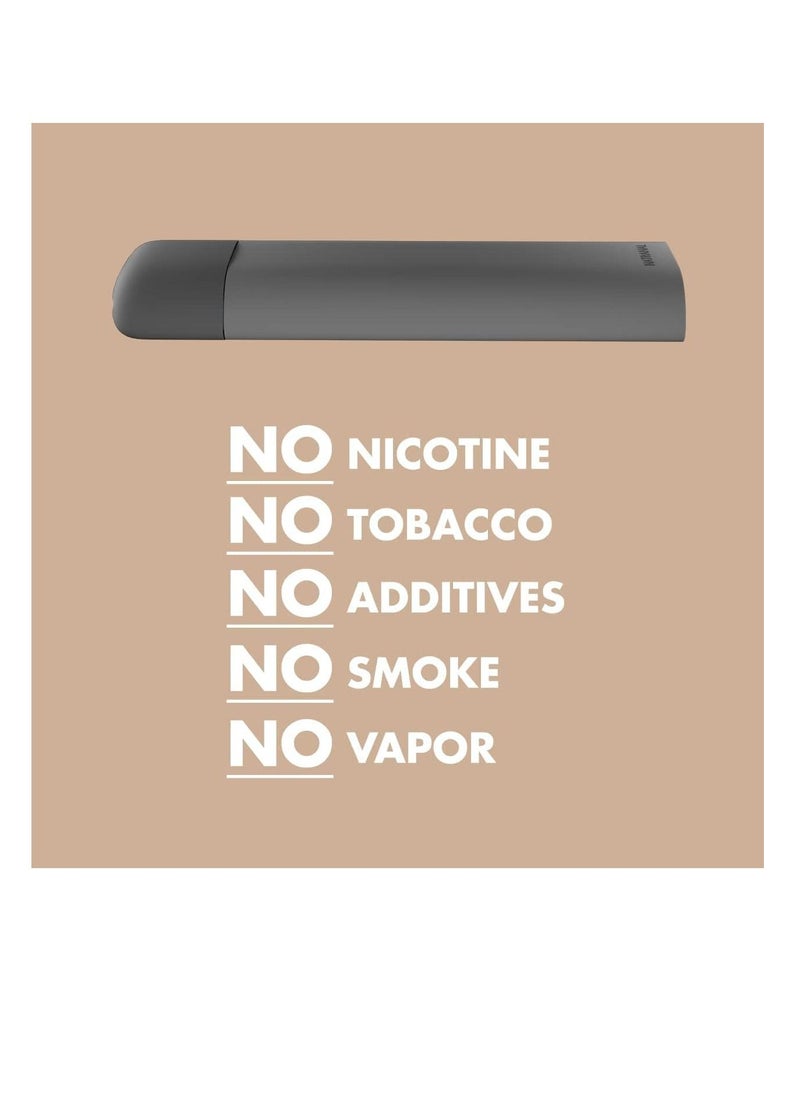 Natranal - Quit Puffer for Oral Fixation Relief - Non-Addictive Puffer for Support When You Want to Quit Smoking or Quit Vaping- Soft Tip Behavioral Aid (Coffee Bean) 1 Pack - Image 1