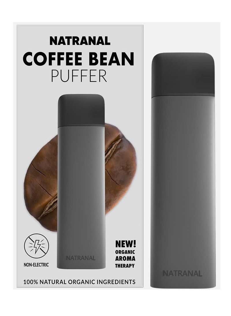 Natranal - Quit Puffer for Oral Fixation Relief - Non-Addictive Puffer for Support When You Want to Quit Smoking or Quit Vaping- Soft Tip Behavioral Aid (Coffee Bean) 1 Pack - Image 1