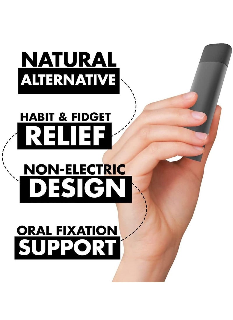 Natranal - Quit Puffer for Oral Fixation Relief - Non-Addictive Puffer for Support When You Want to Quit Smoking or Quit Vaping- Soft Tip Behavioral Aid (Coffee Bean) 1 Pack - Image 1