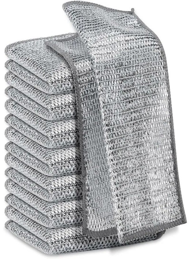 AV Classic Non Scratch Wire Dish Cloth | Steel Scrubber for Utensils Cleaning | Multipurpose Wet and Dry Cleaning | Stainless-Steel Dish Wash Scrubber for Washing Dishes, Sinks, Counters (Pack of 10) - Image 2