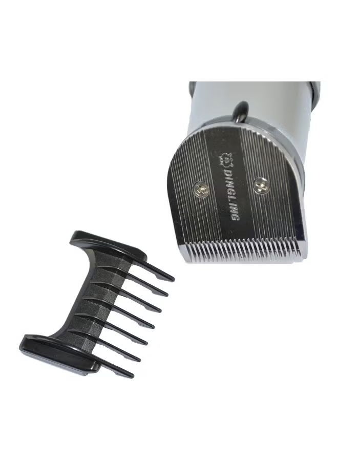 DINGLING Professional Electric Hair Clipper With Blades Silver/Black 21.21x21.01x7.39cm - Image 3