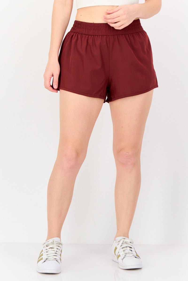 Hurley Women Sportswear Fit Outdoor Shorts, Brown  - Image 1