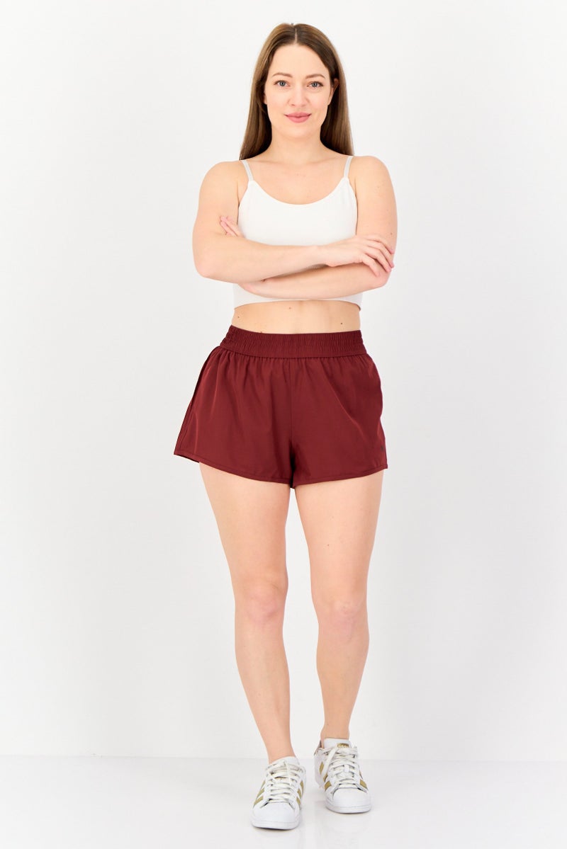Hurley Women Sportswear Fit Outdoor Shorts, Brown  - Image 3