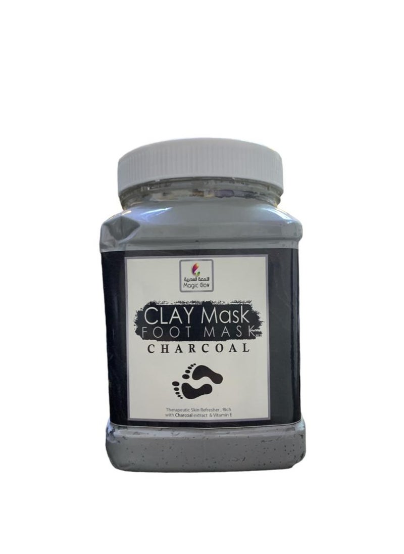Magic Glow - Clay Mask Foot Mask Charcoal 3KG - Image 1
