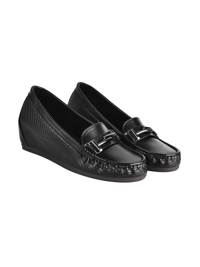 Shoetopia Women's Loafers Black /EU36 / UK3 - Image 4