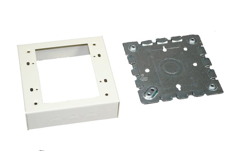 Legrand Wiremold V57472 Metal Raceway for Extending Power 500 and 700 Series 2 Gang Switch and Outlet Box 1 38 Deep Ivory 1 Pack