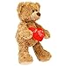 Aqushymallow Cow Teddy Bear Plush Toy Hugging a Red Rose or a Heart Romantic Teddy Bear Plush Doll Valentines Day Birthday Girls Gift Brown Bear Heart - Image 4