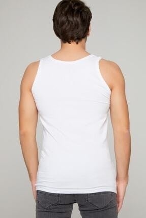 Tutku Passion Men's White Cotton Singlet - Image 2