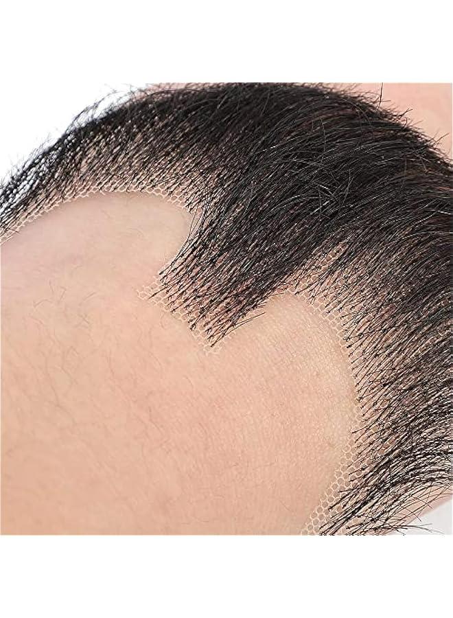 لحية سكسوكة واقعية من شعر طبيعي أسود، مربوطة يدويا بالكامل مع قاعدة دانتيل غير مرئية، مناسبة للترفيه والدراما والحفلات ومكياج الأفلام - Image 2