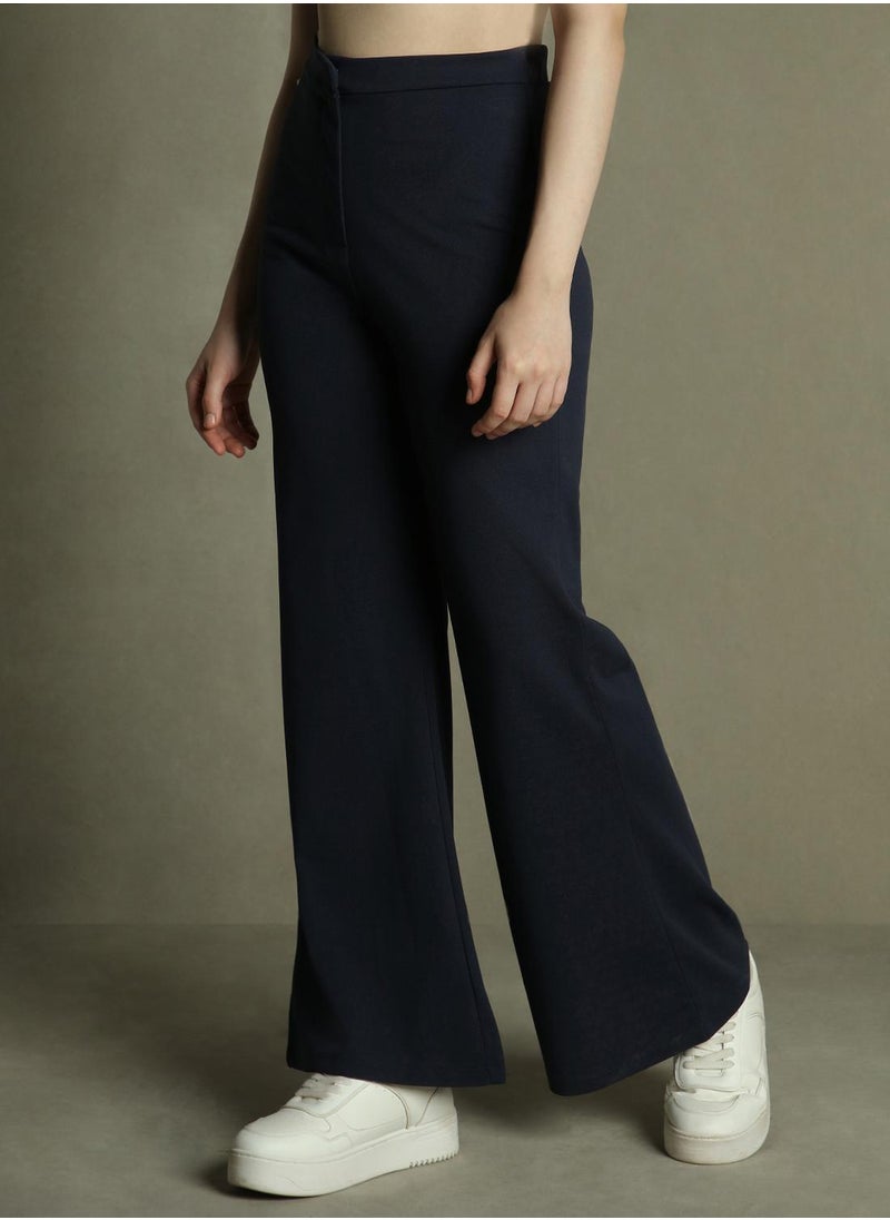 Dennis Lingo Navy Pants For Women  - Image 2
