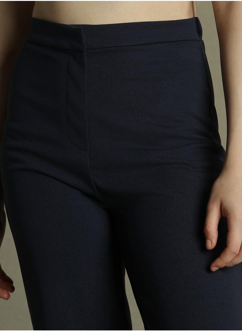 Dennis Lingo Navy Pants For Women  - Image 4