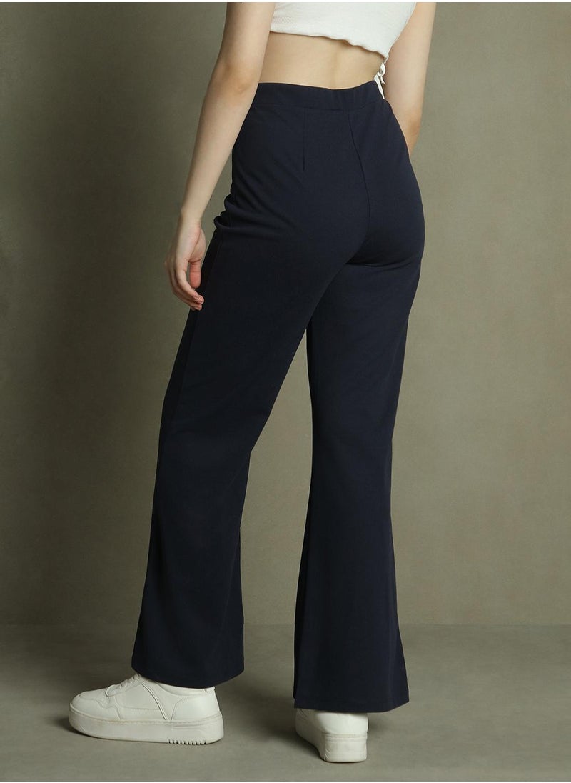 Dennis Lingo Navy Pants For Women  - Image 3