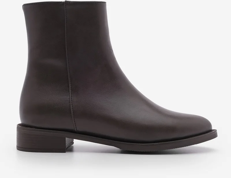 مارجين Women's Zippered Casual Boots Longa