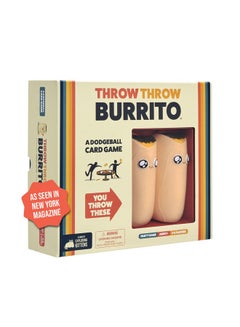إكسبلودنج كيتنس أل أل سي تقدم Exploding Kittens لعبة Throw Throw Burrito - لعبة ورق Dodgeball - ألعاب ورق عائلية للبالغين والمراهقين والأطفال - من 2 إلى 6 لاعبين - من سن 7 سنوات فما فوق - 120 بطاقة  - Image 1