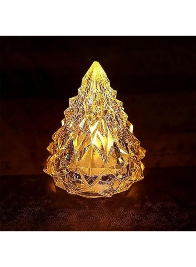 Crystal Led Pyramid Shape Table Lamp (Pack of 1) - Image 1