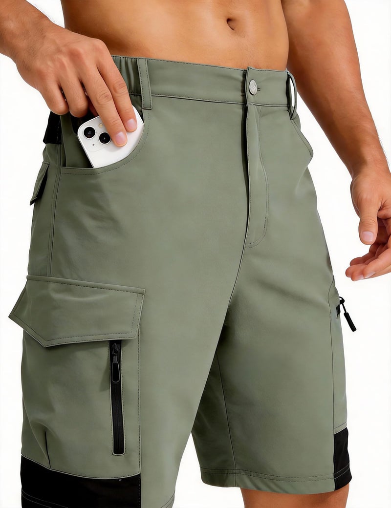 EZRUN Men's Hiking Cargo Shorts Quick Dry Golf Outdoor Work Tactical Shorts with Multi Pocket for Fishing Travel - Image 2