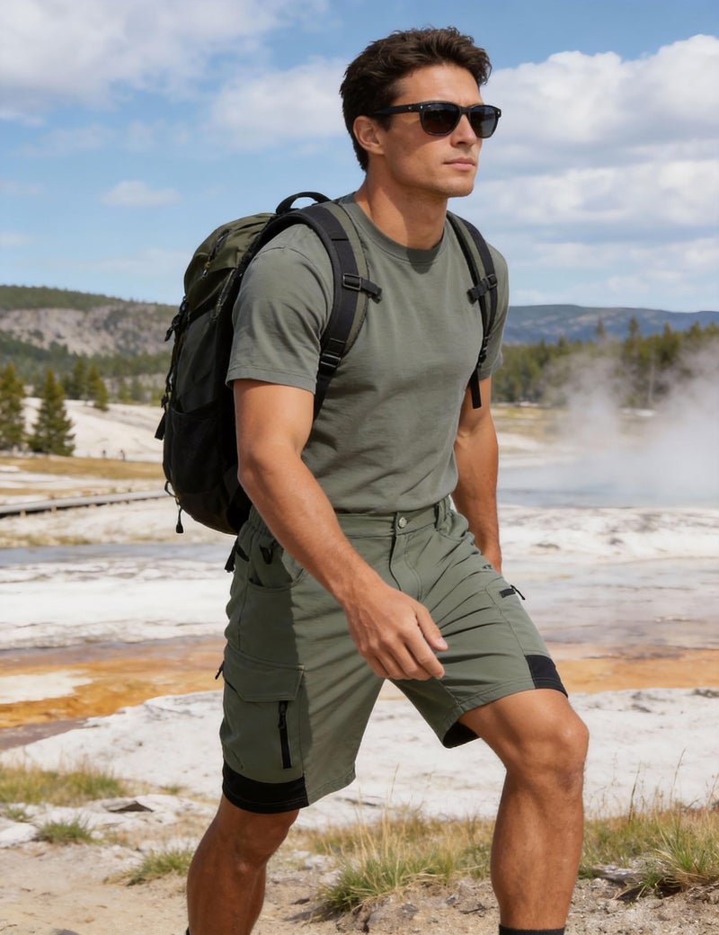 EZRUN Men's Hiking Cargo Shorts Quick Dry Golf Outdoor Work Tactical Shorts with Multi Pocket for Fishing Travel - Image 3