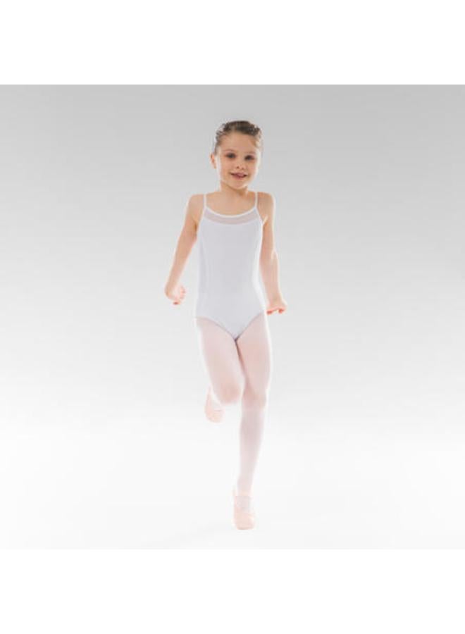 Girls' Ballet Camisole Leotard - White