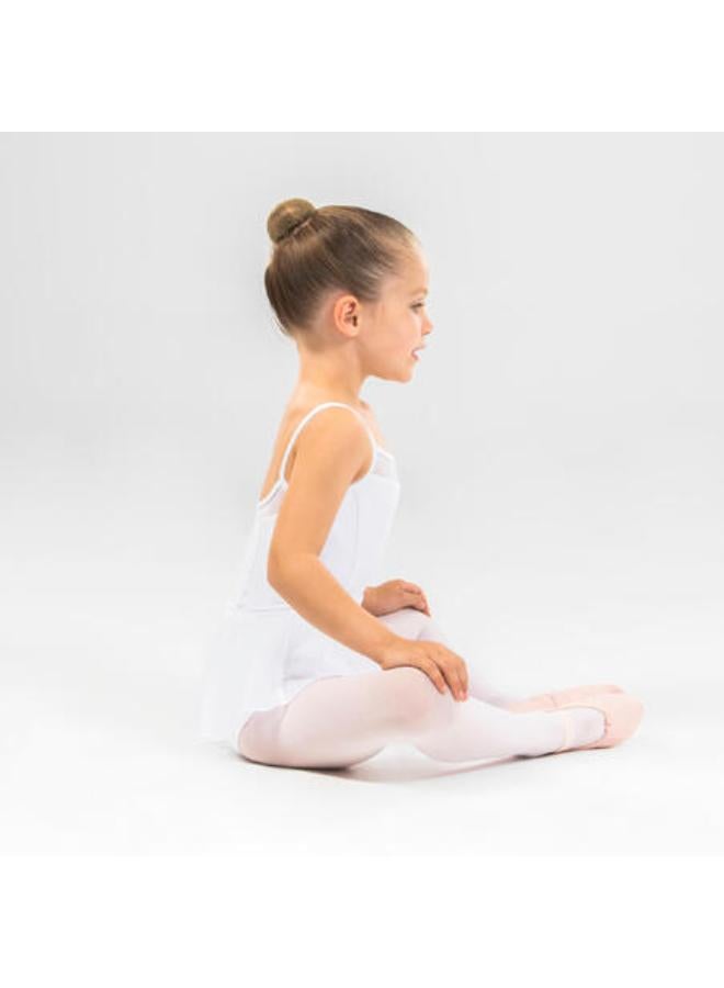 Girls' Ballet Camisole Leotard - White