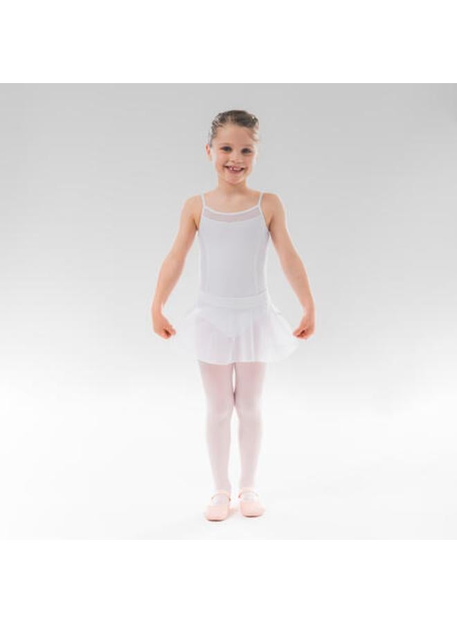 Girls' Ballet Camisole Leotard - White