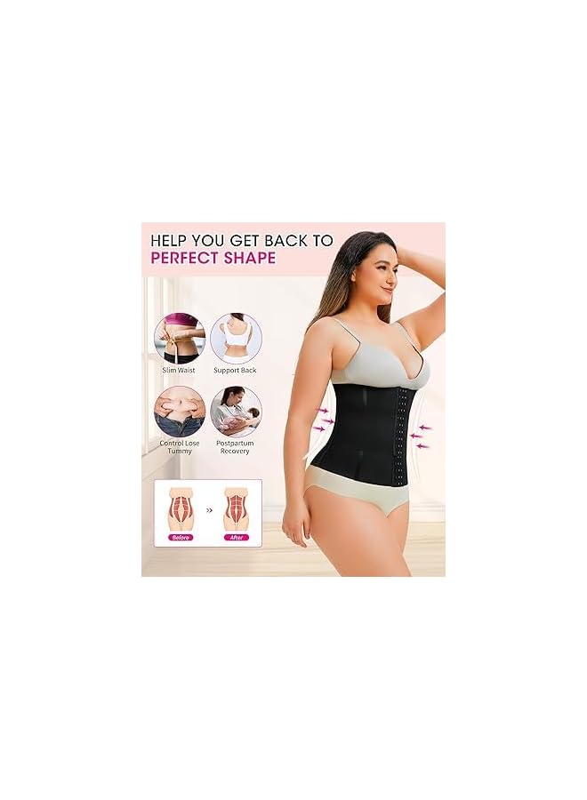 Waist Trainer for Women Tummy Control Shapewear Segmented Body Shaper Workout Girdle Cincher Postpartum Belt - Image 2