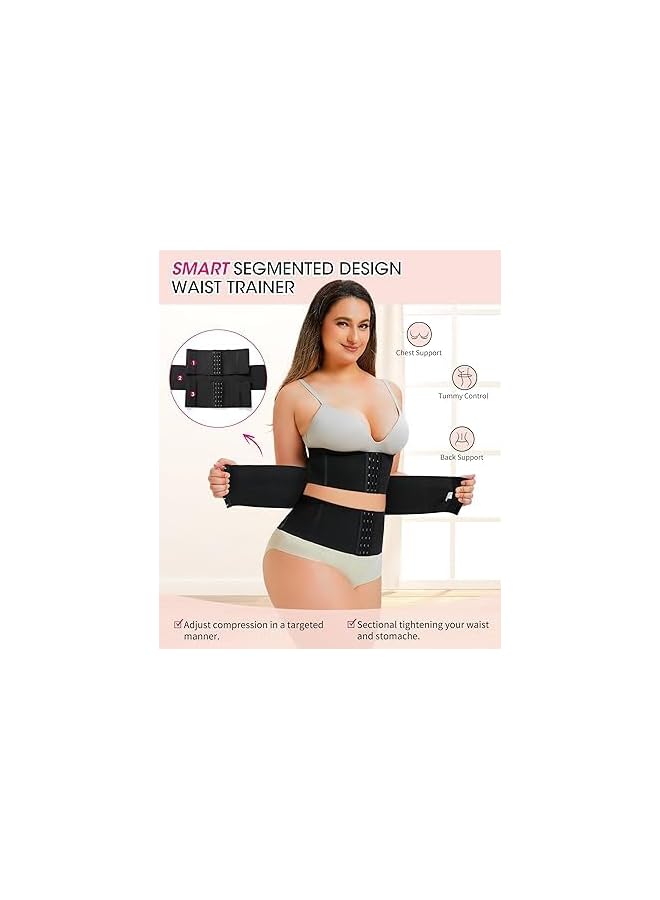Waist Trainer for Women Tummy Control Shapewear Segmented Body Shaper Workout Girdle Cincher Postpartum Belt - Image 3