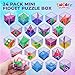 TwCare Brain Teaser Puzzle Cubes Party Favors for ADHD Autism Kids Adults 24 Pack Fidget Toy Set Gifts Mini Games Stress Relief Stocking Stuffers Bulk Goodie Bag Filler Treasure Box Classroom Prizes School - Image 4