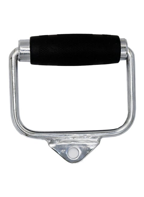 D-Rubber Gym Handle Machine Attachment Exercise Pull Down Rowing Weightlifting Accessory for Gym Non Slip and Durable Handle-1Pcs