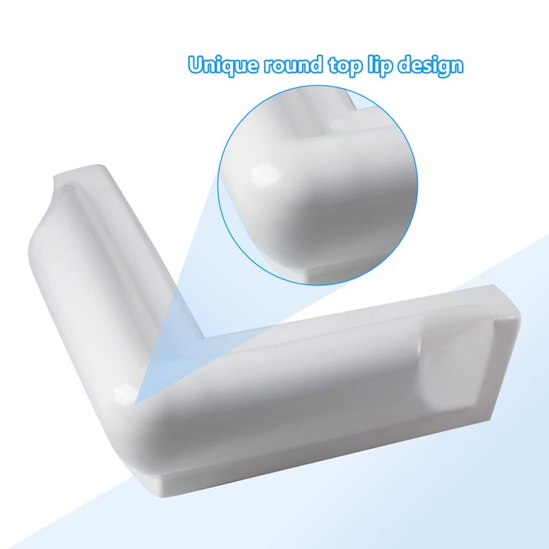 VEITHI White Dock Corner Bumper, 2 Pack Vinyl 90 Degree Corner Dock Bumper, 9" L x 9" W x 5" H Dock Corner Guard-Corner Dock Fender for Marine Boat - Image 3