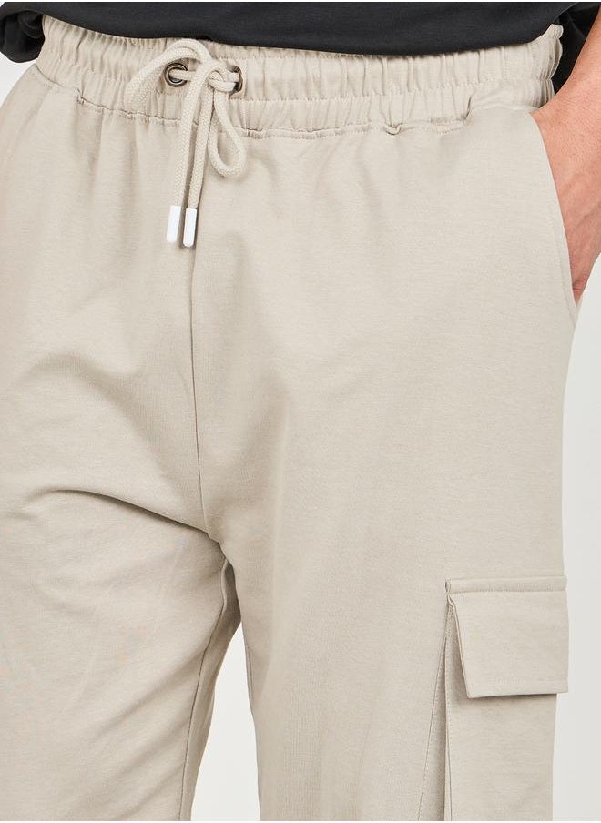 Styli - Oversized Fit Cargo Joggers with Elasticated Hem - Image 1