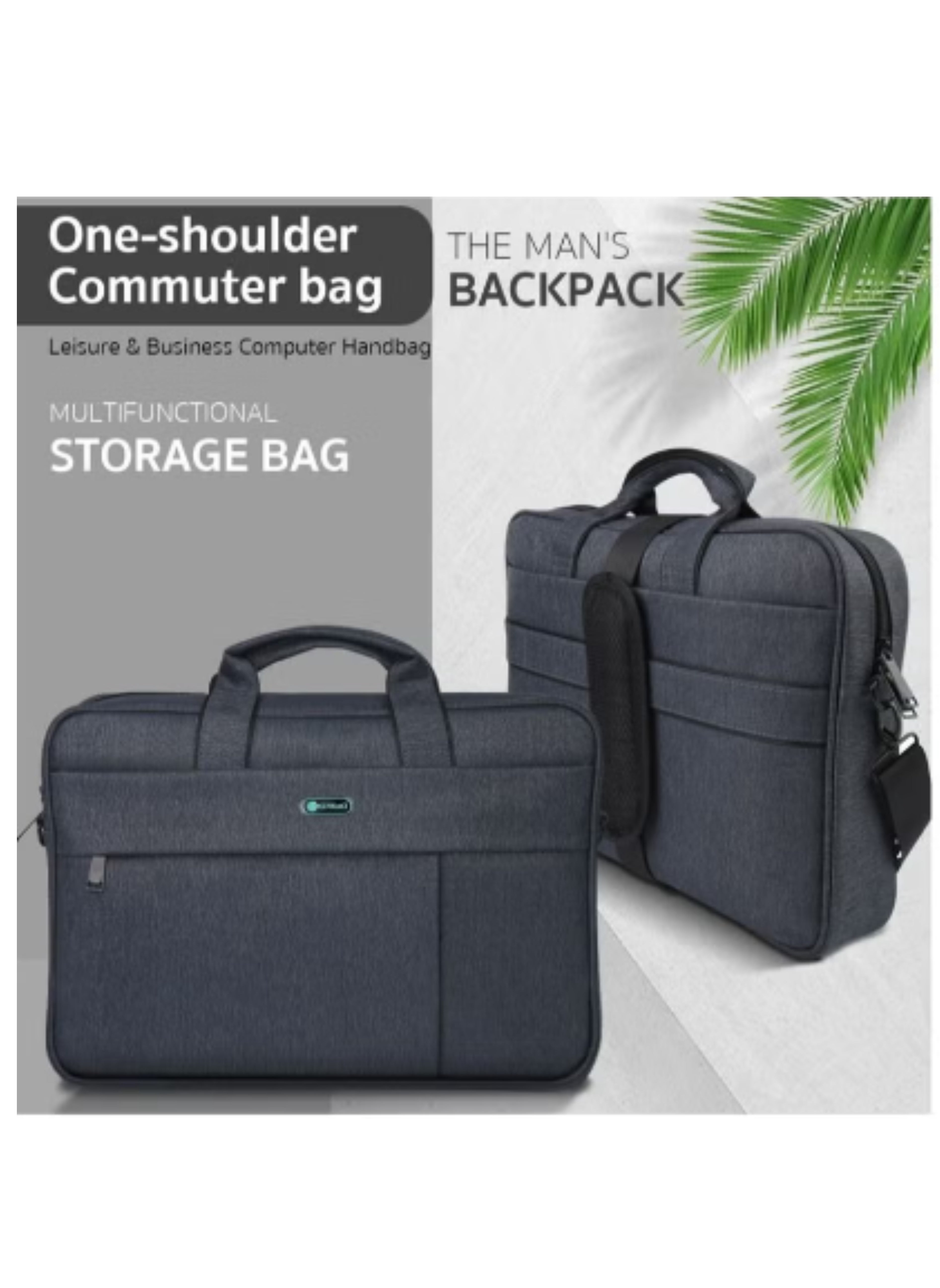 Multi Compartment Laptop Bag 15.6 Inch Travel Bag with Organizer Large Hybrid Expandable Shoulder Bag Waterproof Dustproof Business Messenger Bag 