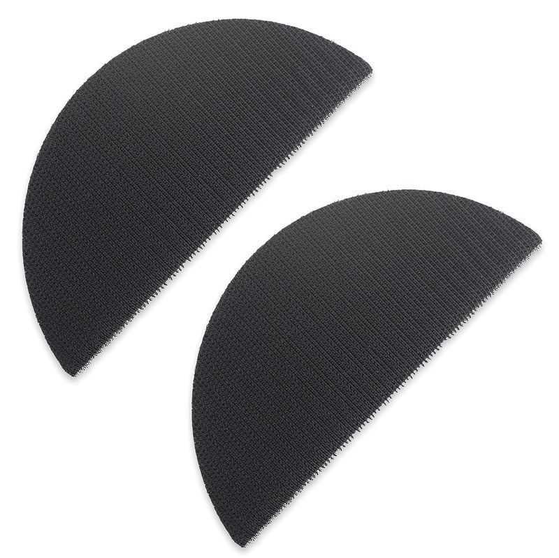 Tool Guy Republic TGR Half Moon Hand Sanding Pad - Hook and Loop (2 Pack) (6 inch) - Image 1