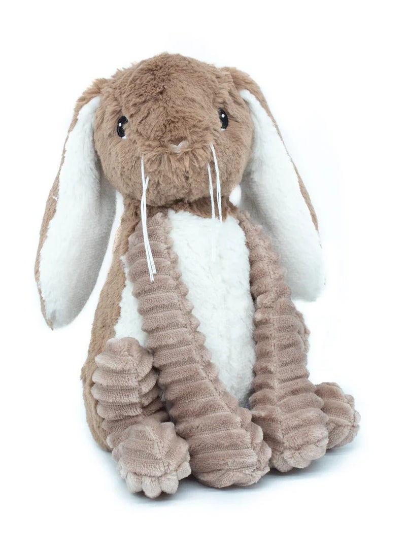 Les Deglingos - Toudou the Rabbit Plush Toy - Beige Corduroy Bunny with Soft Ears, Eco-Friendly, Machine Washable, Ideal for Babies and Toddlers - Image 1